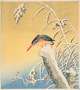 IJsvogel in de sneeuw, 1935